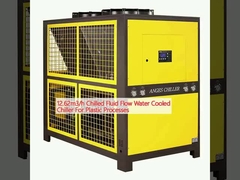12.62m3/h Chilled Fluid Flow Water Cooled Chiller For Plastic Processes