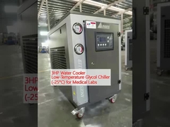 3HP Water Cooler Low-Temperature Glycol Chiller (-25°C) for Medical Labs
