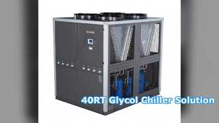 40RT Glycol Chiller Energy Efficient Scroll