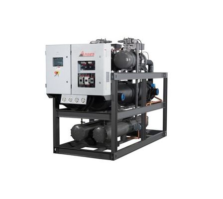 Buy Industrial Refrigeration Water Cooled Chiller 150hp Two Compressor For Plastics Industry online manufacture