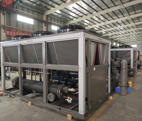 Buy Semi Hermetic Air Cooled Screw Compressor Chiller R134a/R407C/R22 For Chemical Industry online manufacture