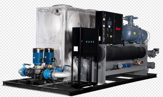 Buy 40HP Water Cooled Screw Chiller Industrial Process Water Chillers For Printing And BOPP Film Lamination Line online manufacture
