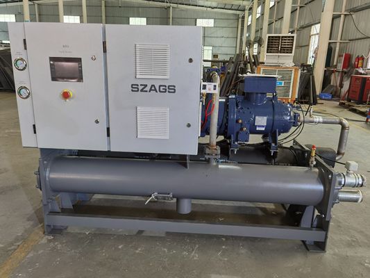Buy 100hp Water-cooled Screw Type Chiller With Hanbell Compressor Use For Cooling Mixing Tank online manufacture