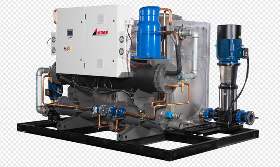 Buy 100HP Water Cooled Screw Chiller Industrial Process Water Chillers For Printing And BOPP Film Lamination Line online manufacture