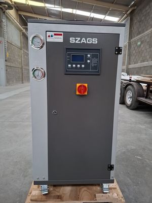 Buy 5HP Industrial Water Cooler Plastic Processing 5RT Air Cooled Chiller For Pharmaceutical Chemical Cooling  Copper Tube Condenser online manufacture