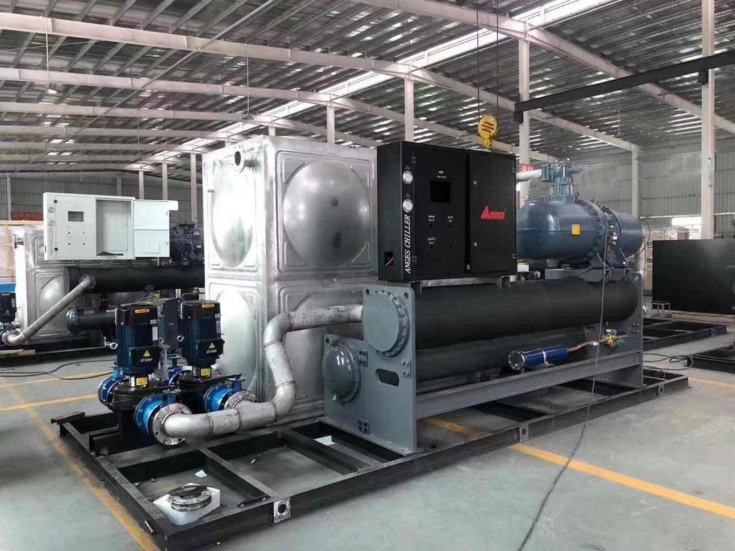 75HP Water Cooled Central Chiller High Energy Screw Water Chiller