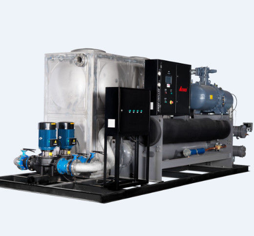 160HP Integrated Water Cooled Screw Type Chiller R22 Refrigerant、