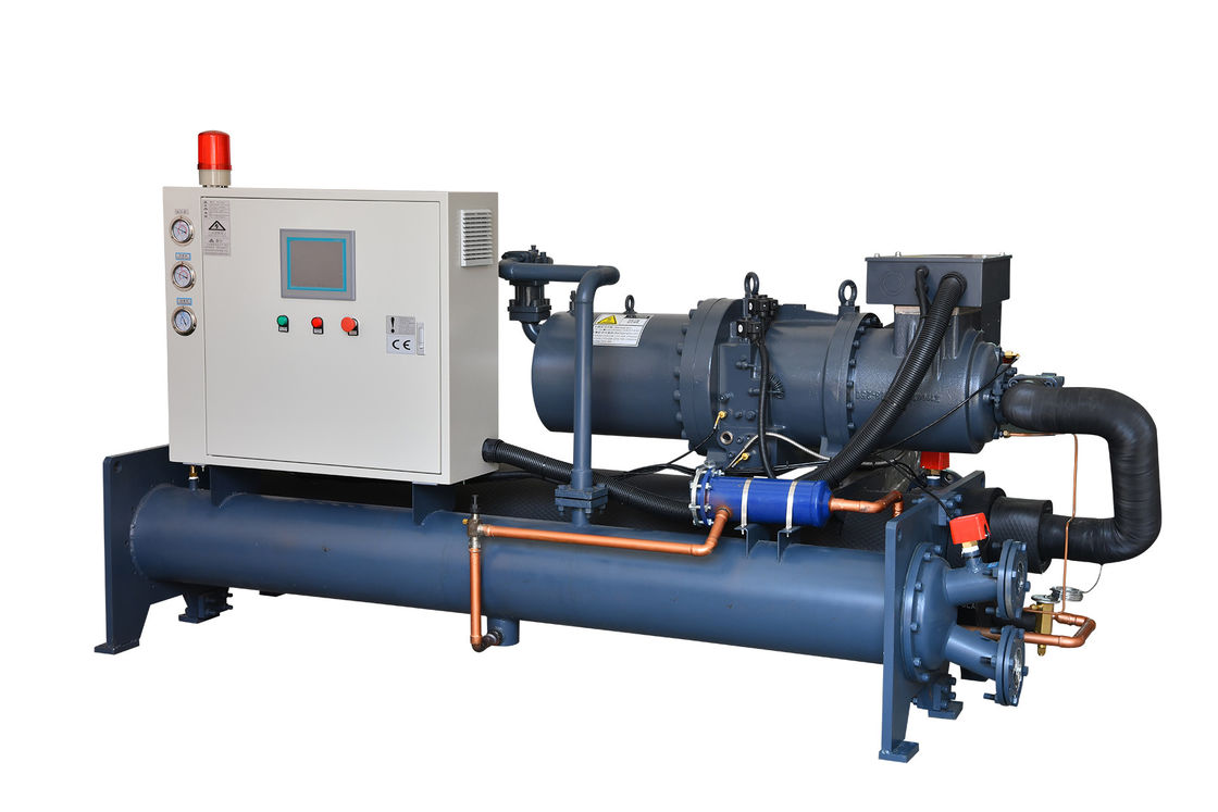 60hp Industrial Water Chiller Integrated System Water Cooled Screw Type