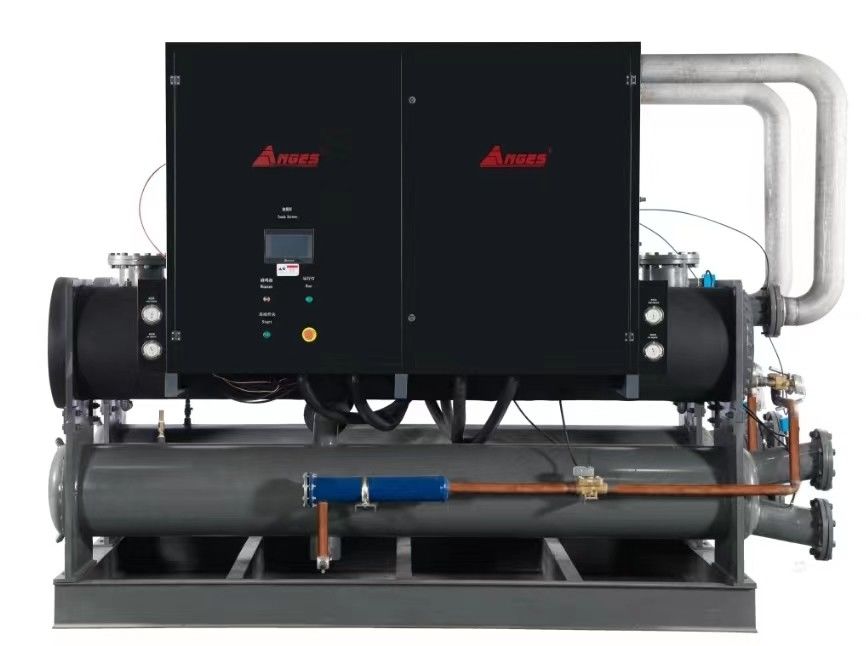 120hp Industrial Water Chiller Integrated System Semi Hermetic Screw Type