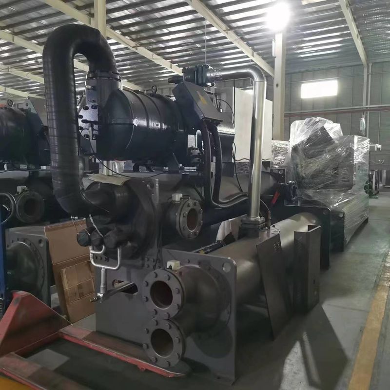 120hp Industrial Water Chiller Integrated System Semi Hermetic Screw Type