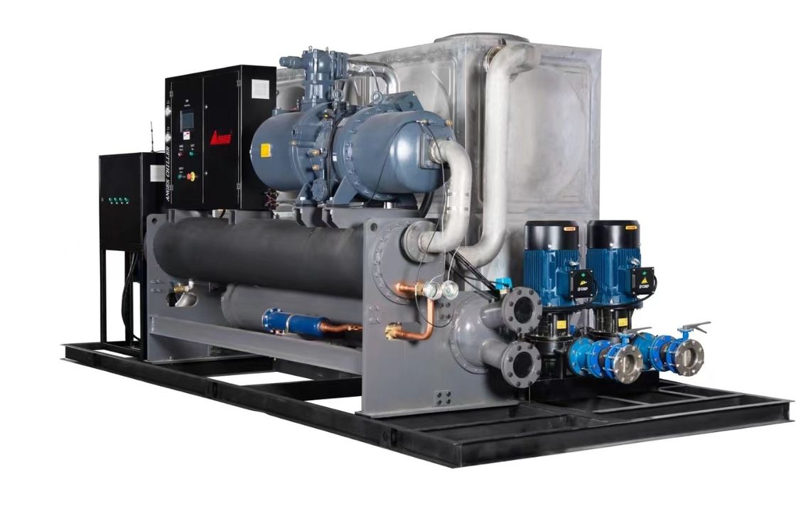 120hp Industrial Chiller Integrated System Semi Hermetic Screw Type