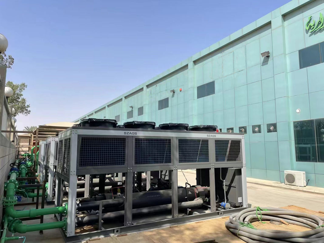 100 Ton Screw Compressor Chiller 100 Tr Air Cooled Water Cooled For Cooling Bottle Blowing Machine
