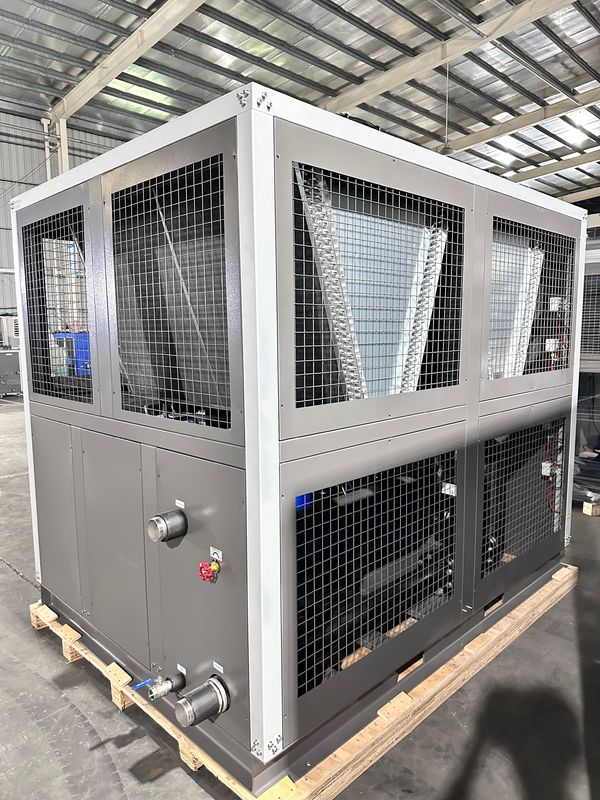 Factory Supply 60HP Air Cooled Industrial Water Chiller 60 Ton Scroll Type Glycol Chiller with Four Scroll Compressors