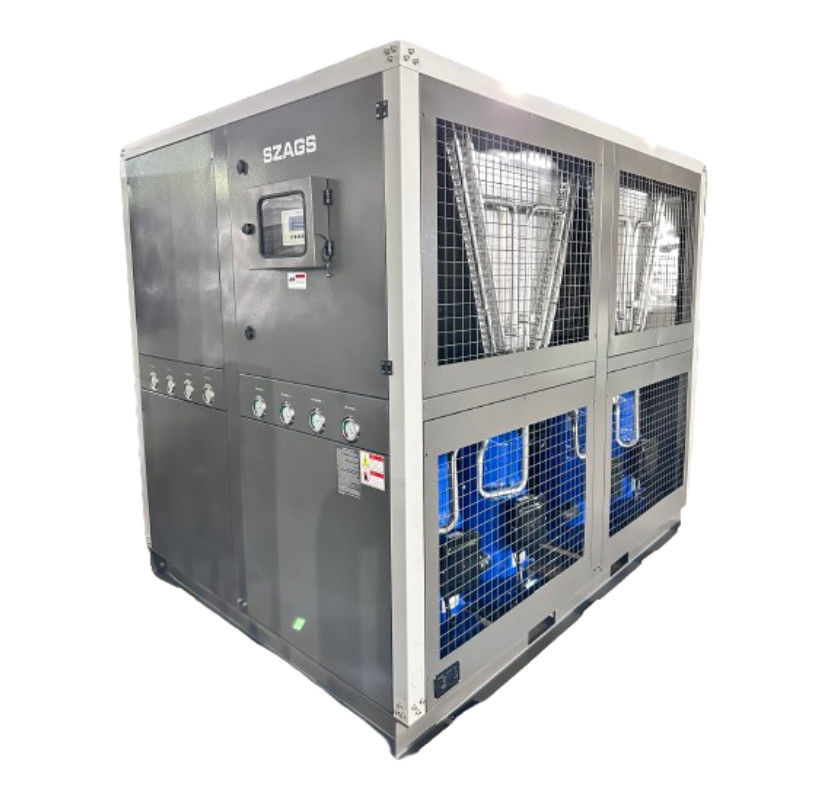 Factory Supply 60HP Air Cooled Industrial Water Chiller 60 Ton Scroll Type Glycol Chiller with Four Scroll Compressors