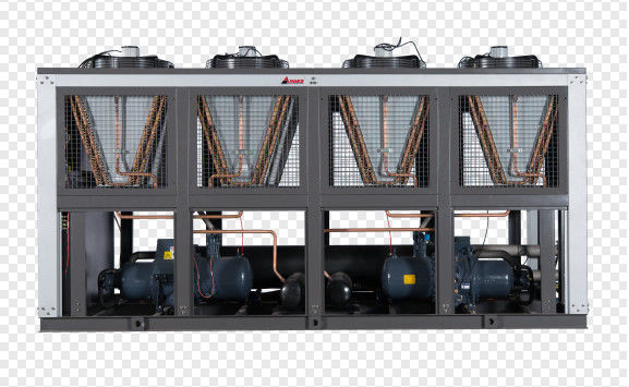 150HP Industrial Air Cooled Screw Chiller For Blown Film Machine And PET Bottle Line