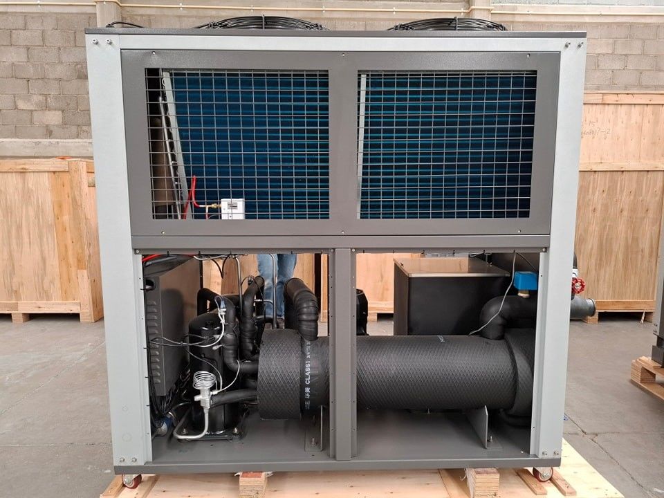 5HP Industrial Water Cooler Plastic Processing 5RT Air Cooled Chiller For Pharmaceutical Chemical Cooling  Copper Tube Condenser