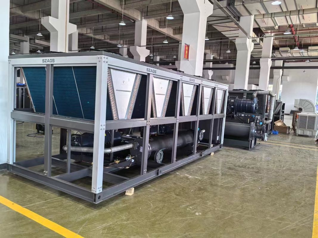150HP Air Cooled Screw Chiller Industrial Process Water Chillers For Multiple Injection Molding Machines