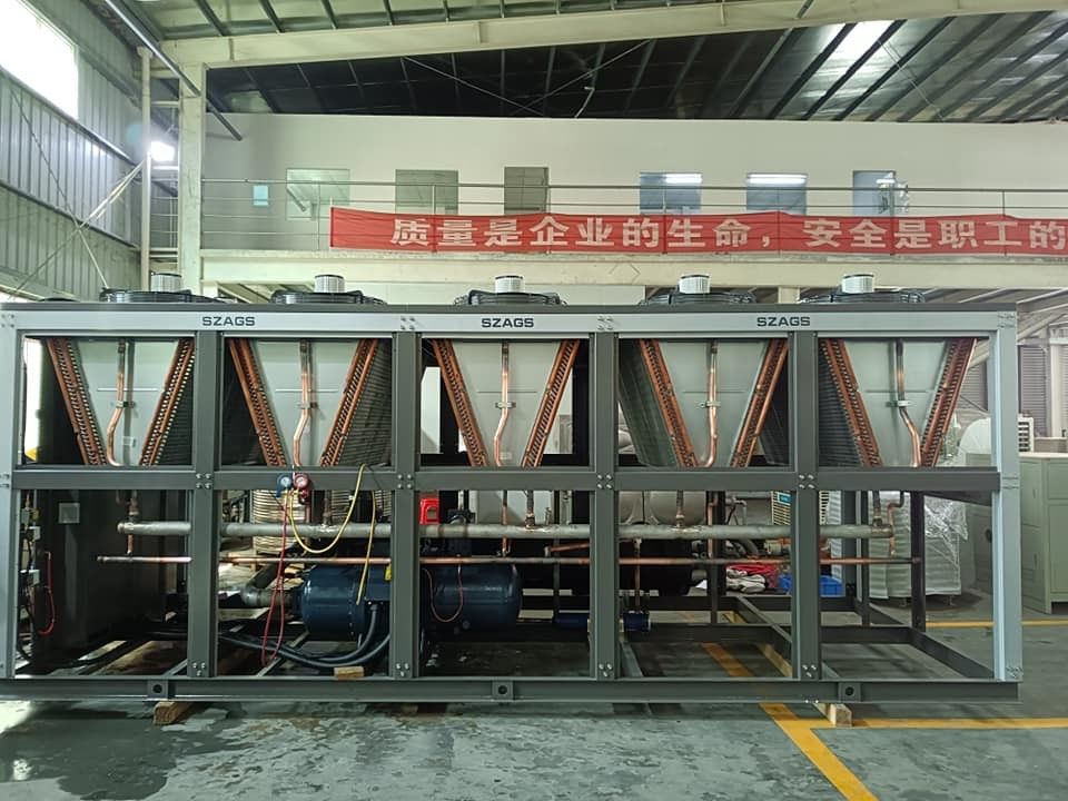200HP Air-cooled Screw Type Industrial Chiller Screw Water Chiller For High Efficiency Cooling Solution