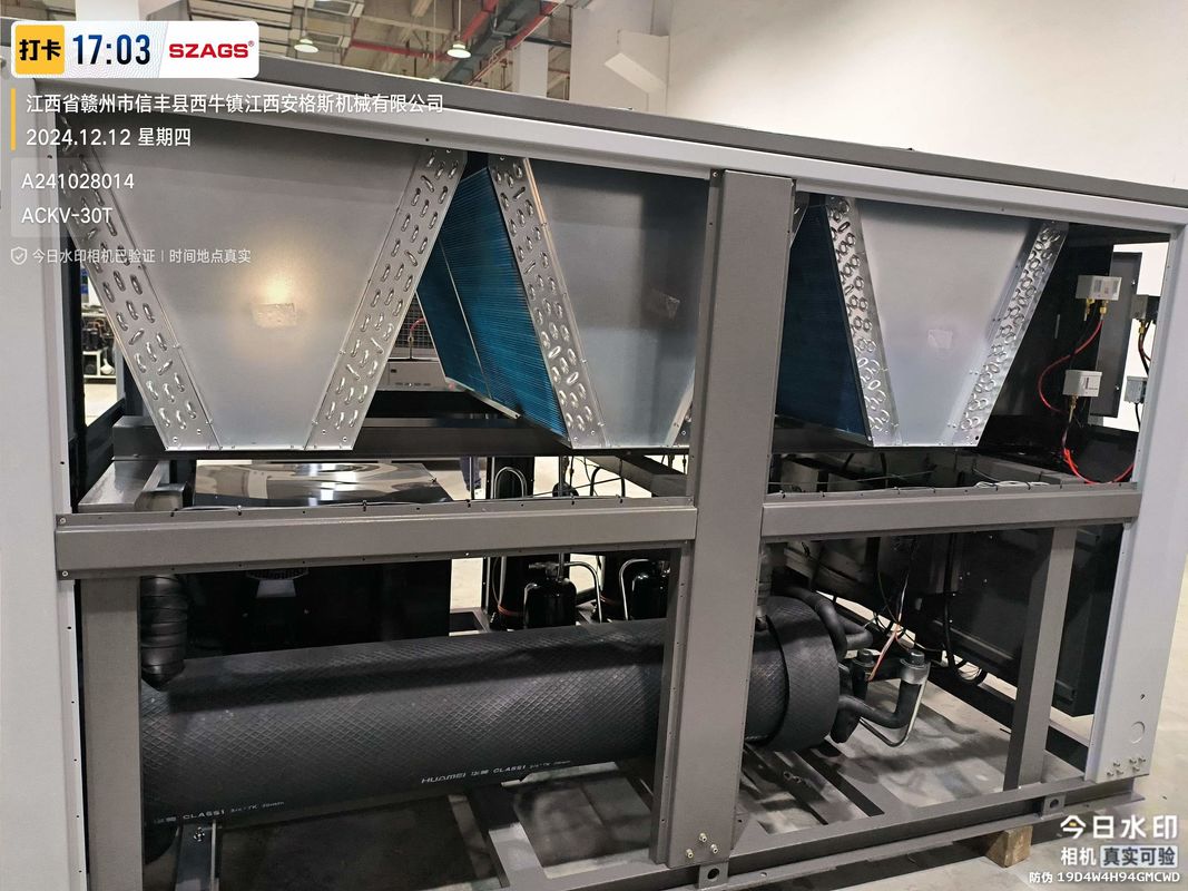High-Efficiency 30HP Air-Cooled Scroll Industrial Inverter Chiller for for Plastic Injection Molding and Food Processing Applications