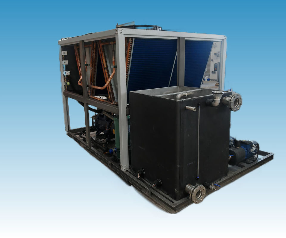 Adopt Environmentally Refrigerant Support Waste Heat Recovery for Chemical Industry and Lithium Battery Production EnergySaving Air Cooled Finned Copper Tube Condenser with R410A Refrigerant