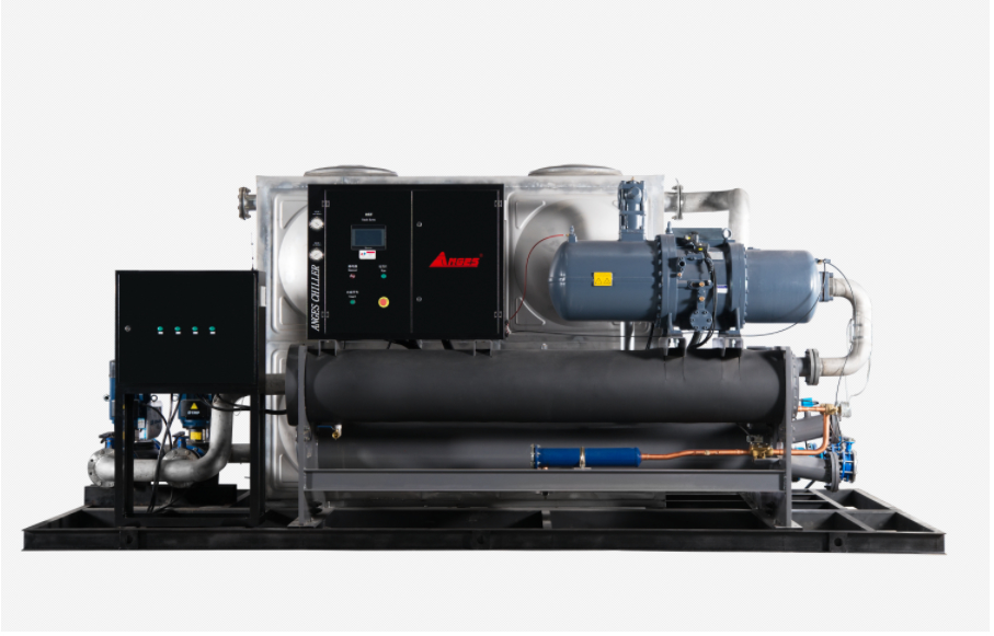 100HP Water Cooled Scroll Chiller Industrial Process Water Chillers For Printing And BOPP Film Lamination Line