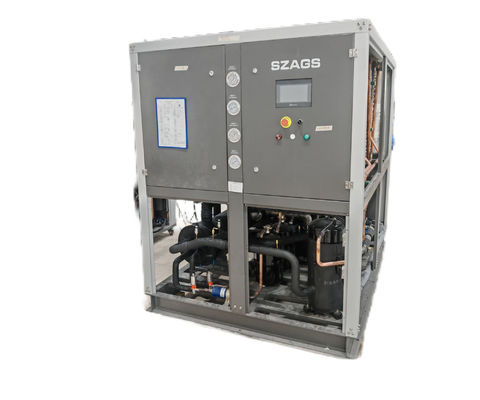 Air-cooled laboratory chiller with built-in low-temperature circulating water pump and stainless steel water tank, supports -5℃ water outlet temperature and is equipped with multiple safety protection